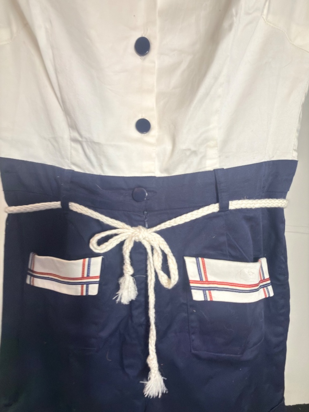 NWT TATYANA BIMMY Sailor Nautical Romper Jumper Costume Pinup M Medium - Picture 5 of 5